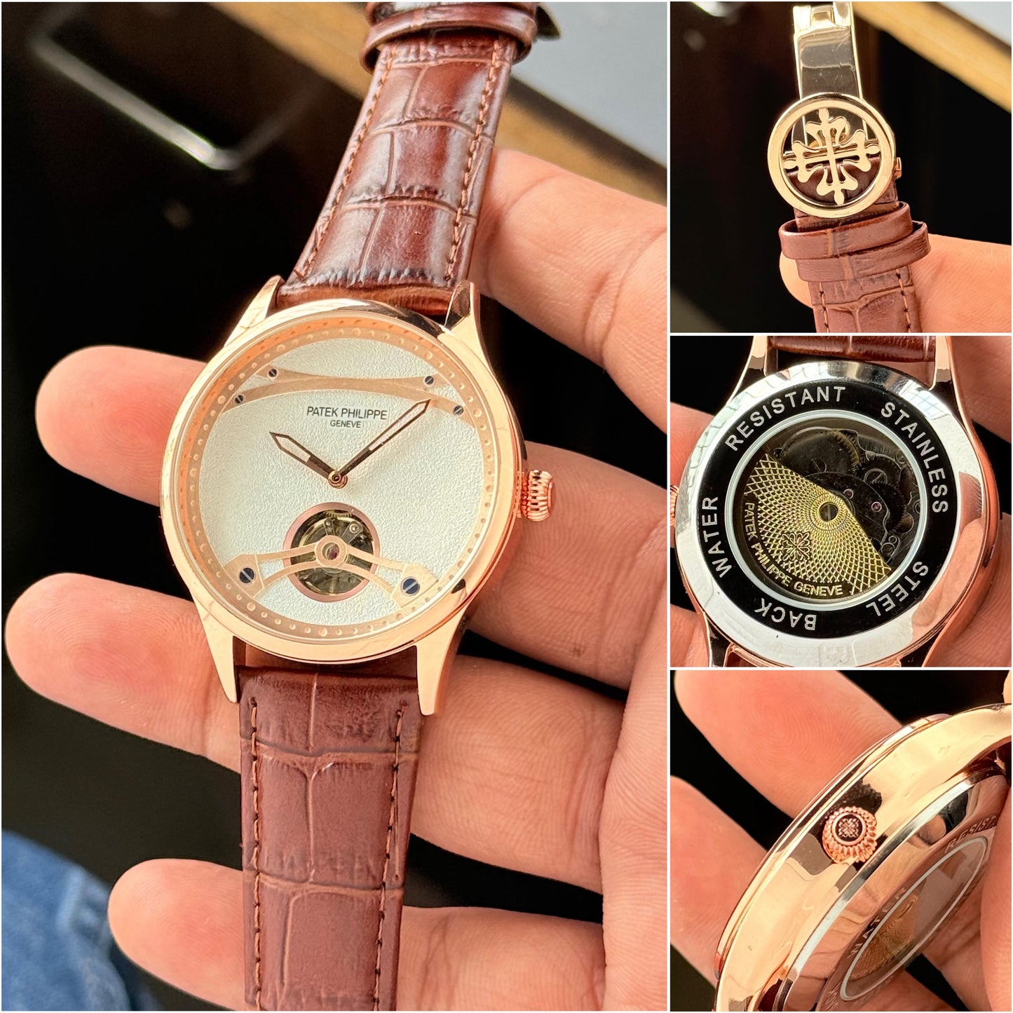 Brown RoseGold Automatic Watch