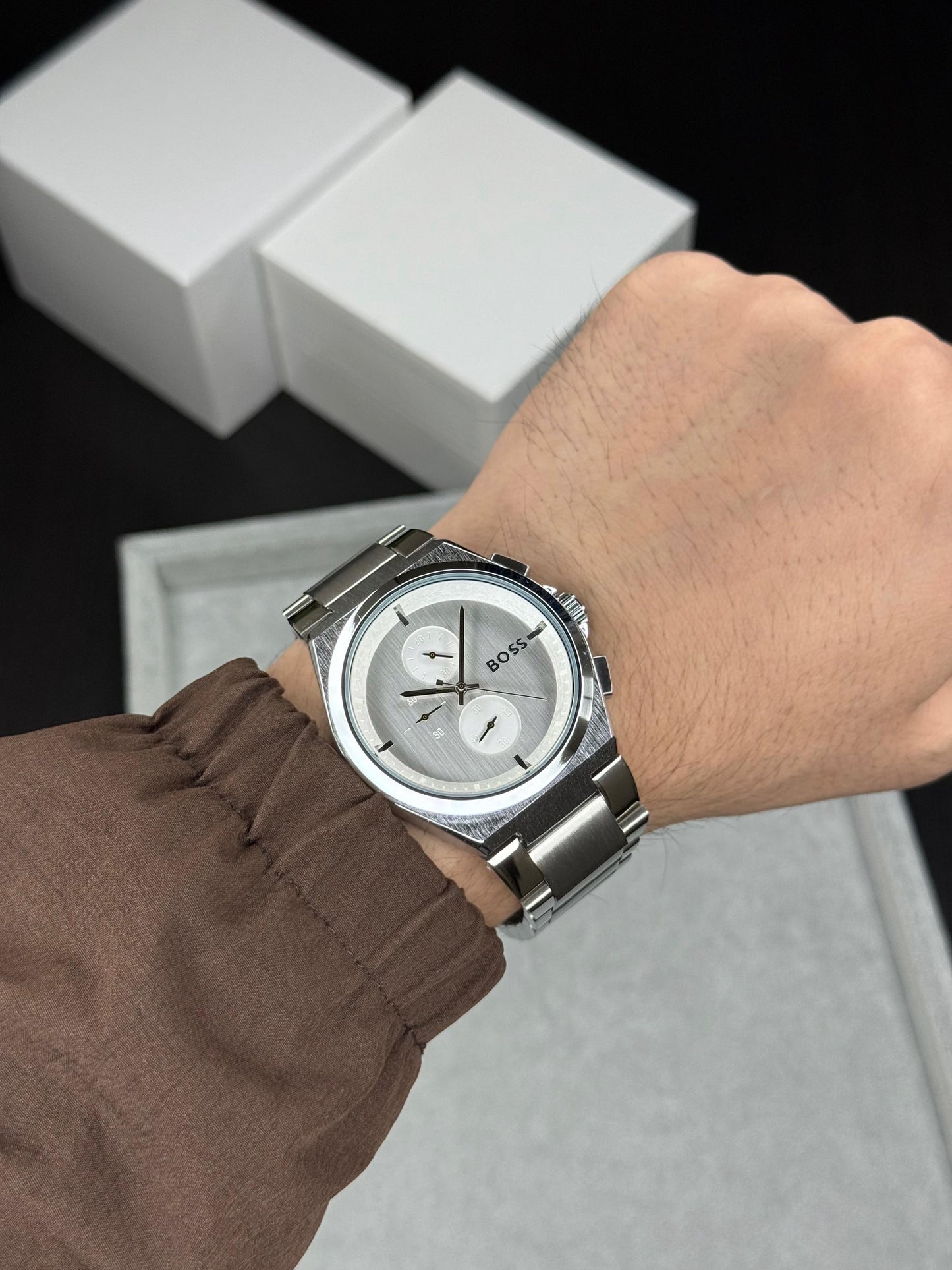 Full Silver Metal Watch