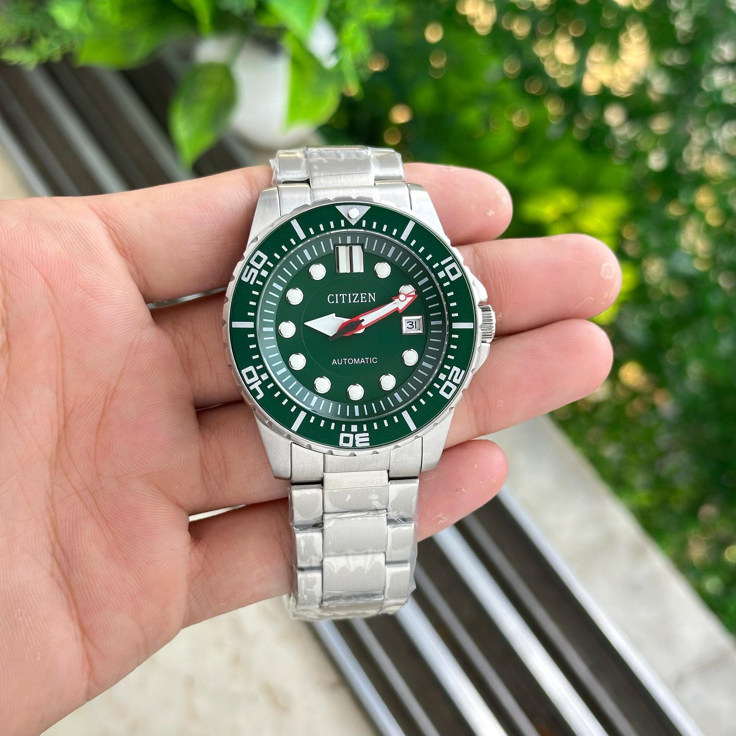 Silver Green Ultra Premium Automatic Watch