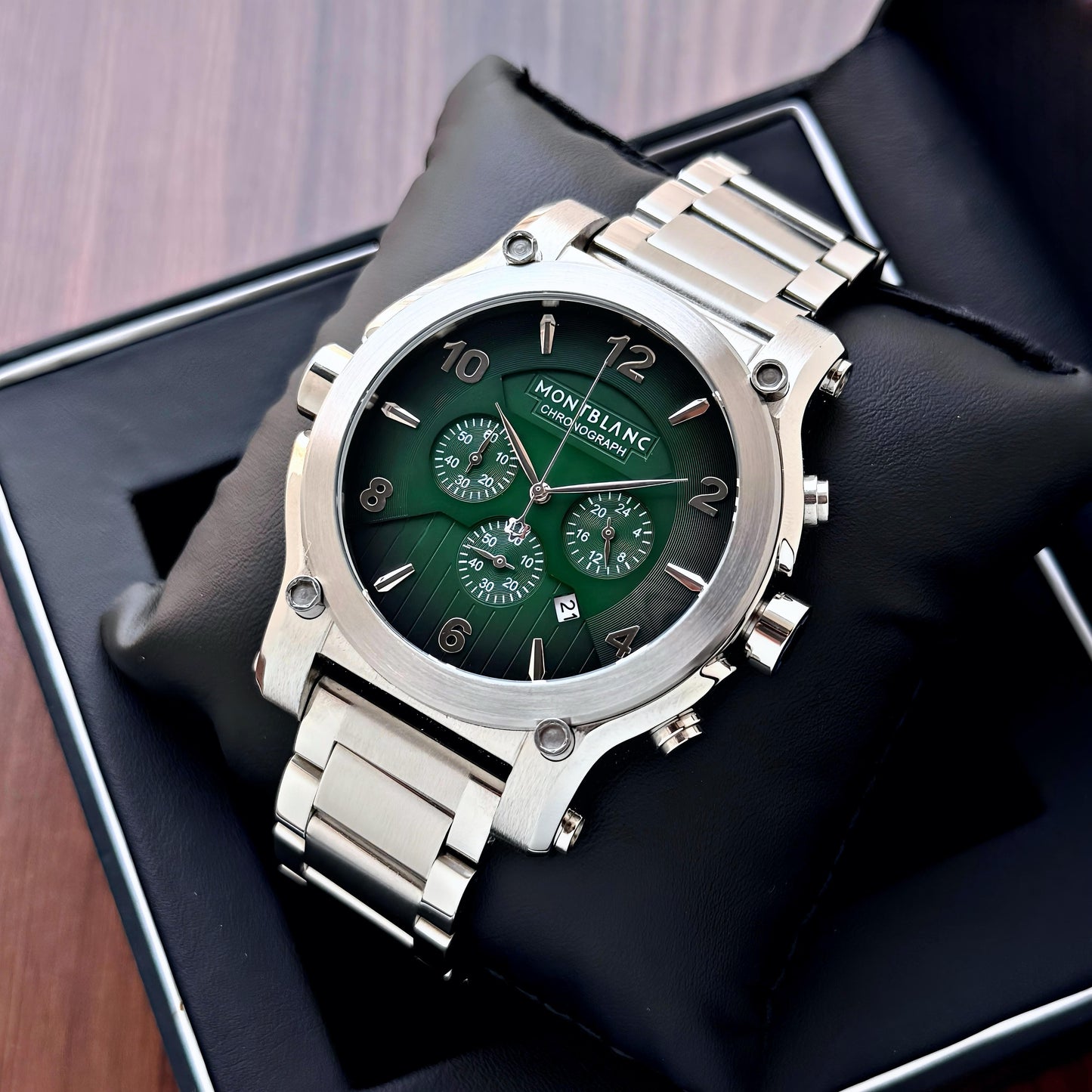 Silver Green Ultra Premium Watch