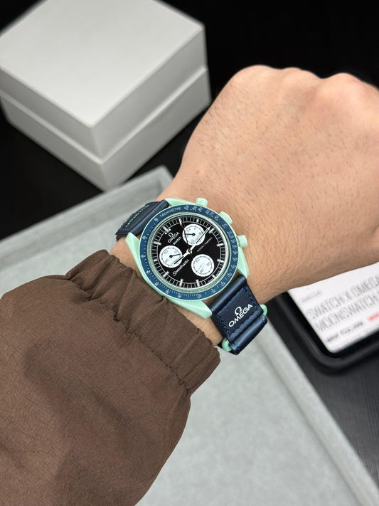 Blue Leather Watch