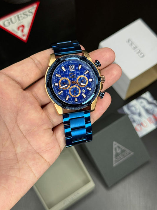 Blue Chronograph Watch