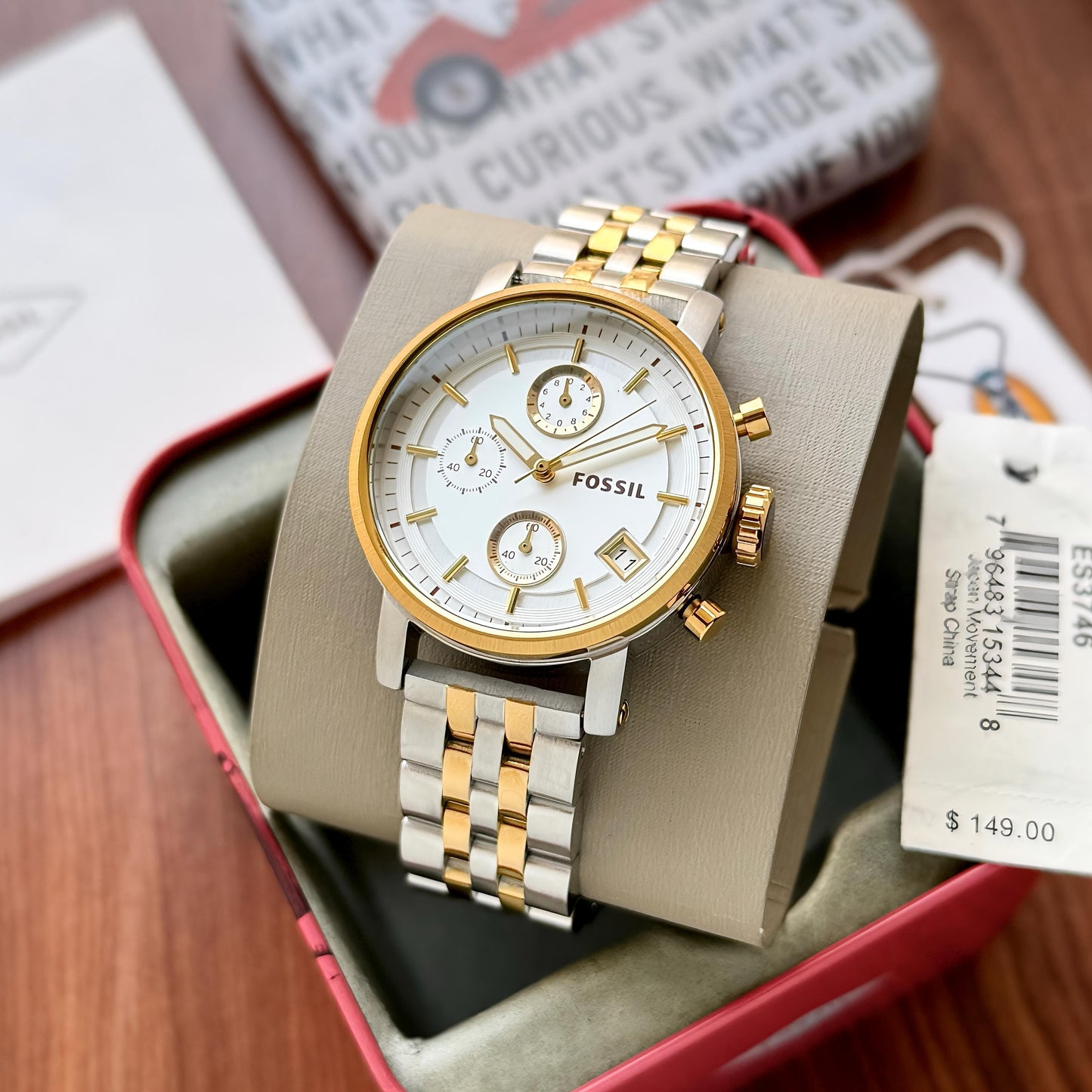 Silver Gold White Women's Watch