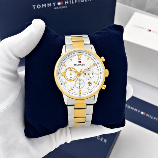 Silver Gold Metal Watch