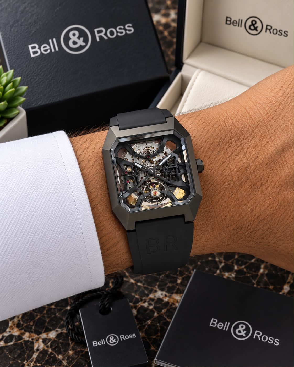All Black Square Automatic Watch