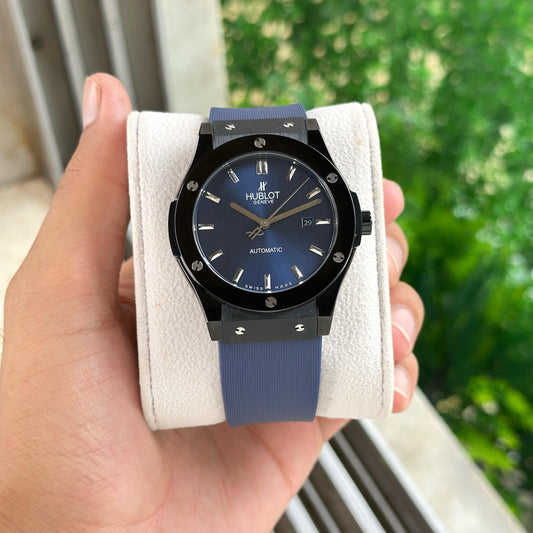 Blue Black Automatic Watch