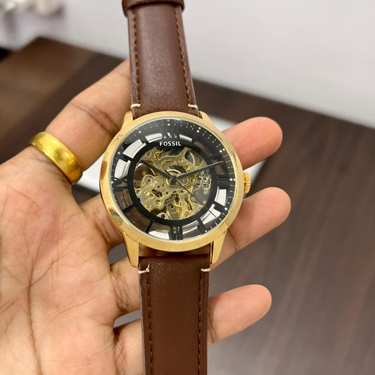 Brown Gold Automatic Watch