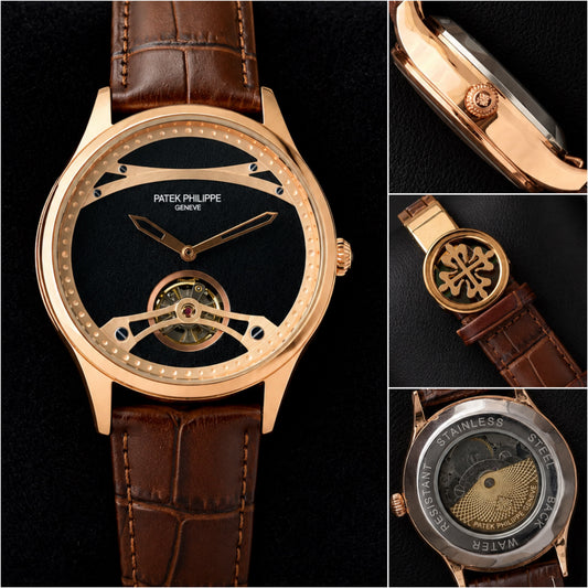 Brown Rose Gold Automatic Watch