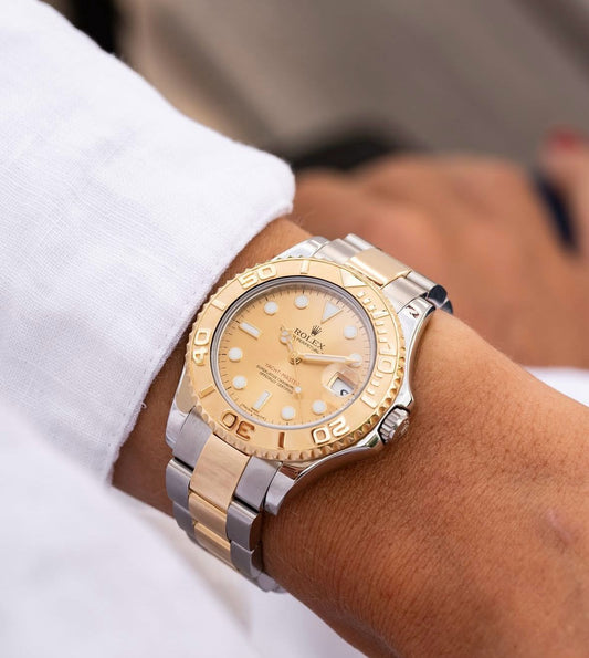 Silver Gold Automatic Watch