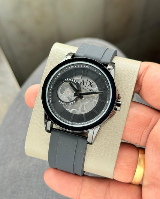 Black Grey Automatic Watch