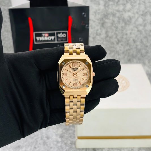 RoseGold Square Classic Mens Watch
