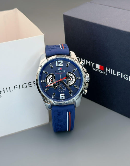 Blue Chronograph Watch