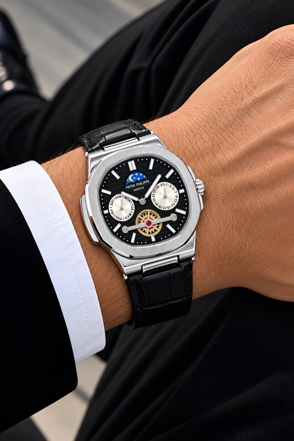 Black Silver Leather Classics