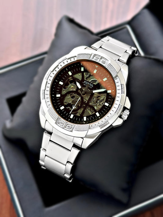 Silver Tinted Automatic Watch