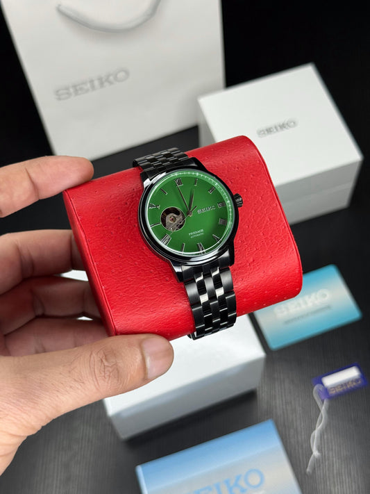 Black Green Automatic Watch