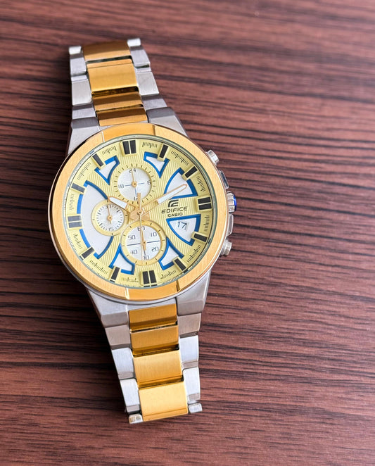 Silver Gold Metal Watch