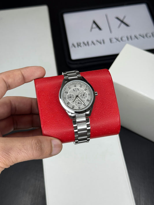 Silver White Women's Chronograph Watch