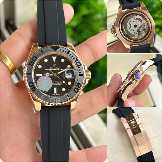 Black Rose Gold Automatic Watch (Original Quality)