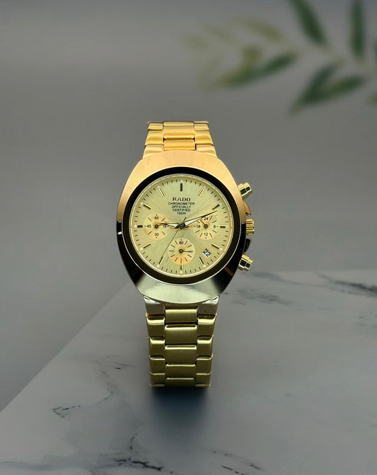 All Gold Chronograph Watch