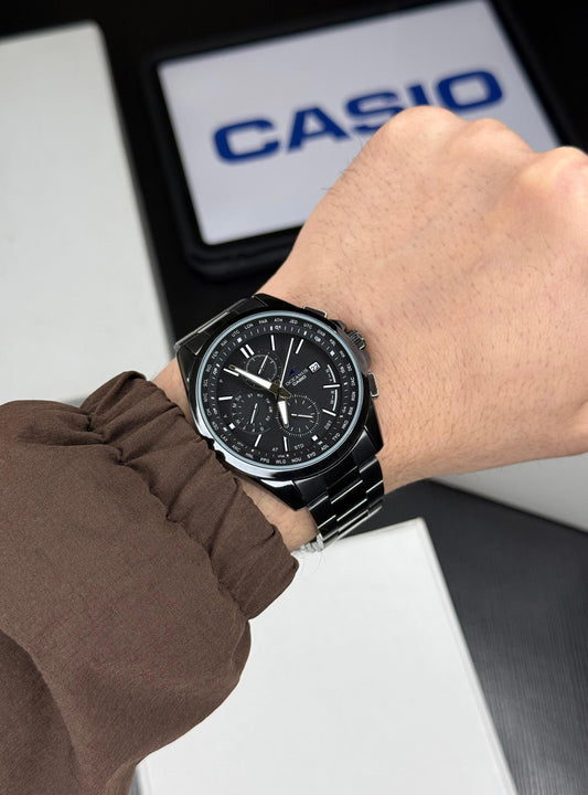 All Black Chronograph Watch
