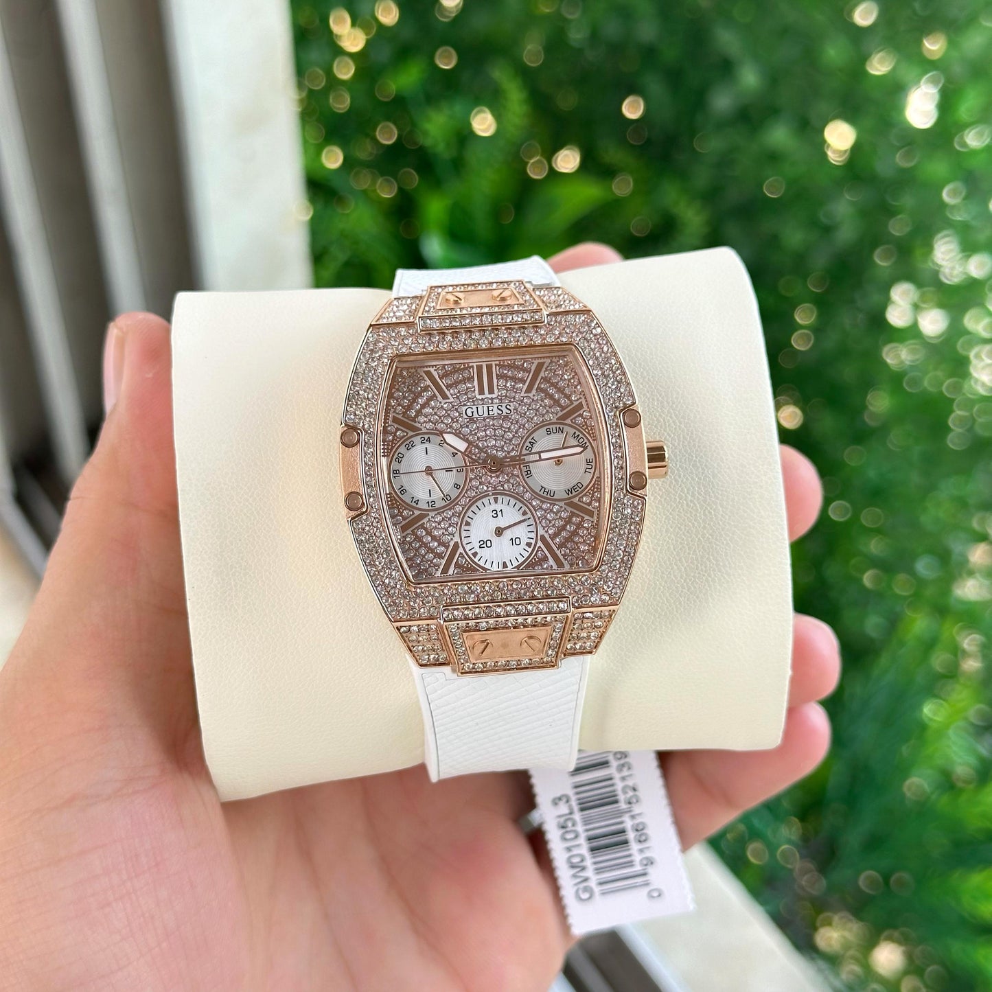 White Diamond Gold Elite Women's Watch