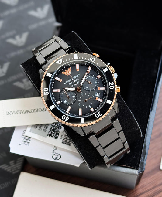 Full Black Ceramic Watch