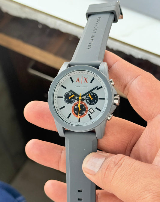 Grey Chronograph Watch