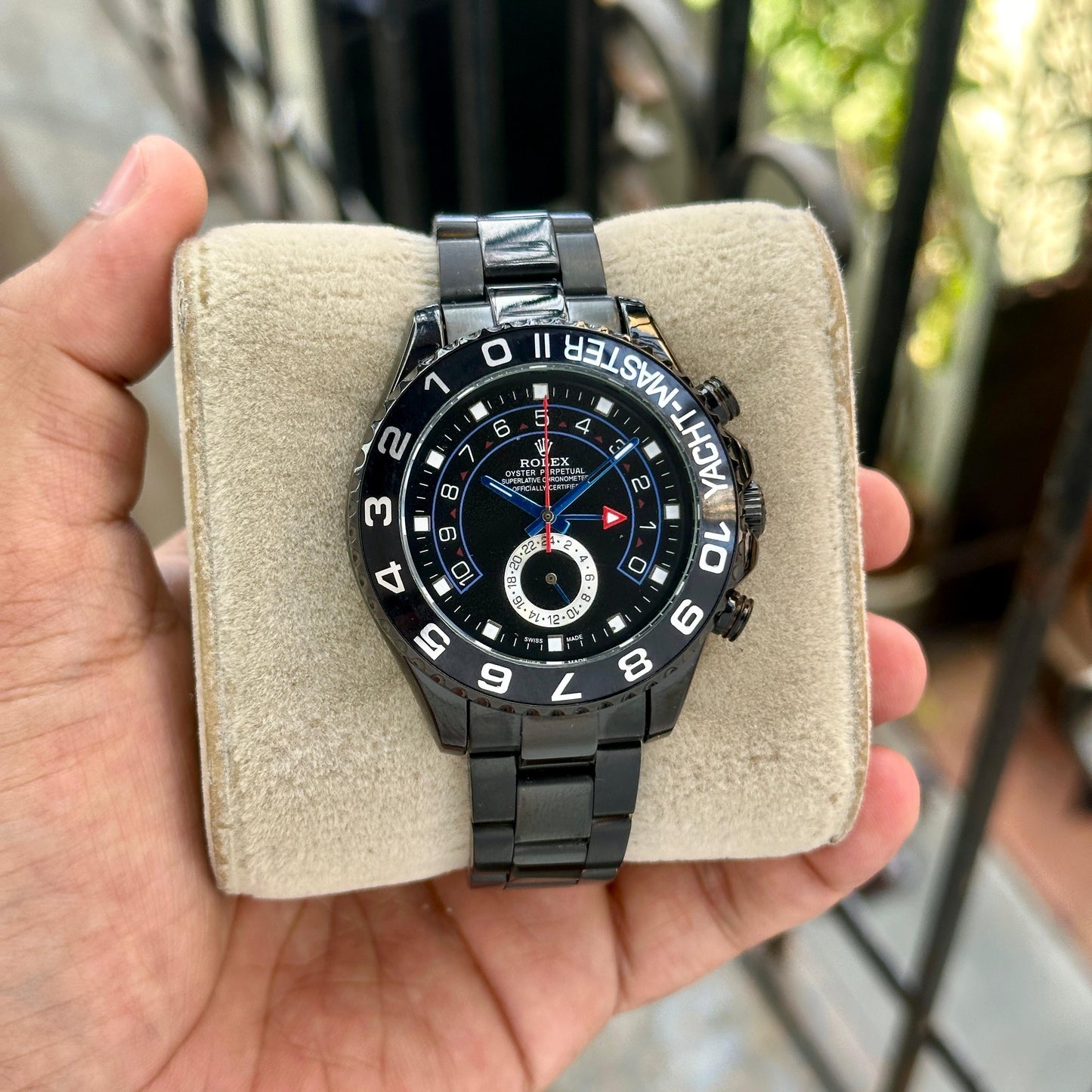 All Black Chronograph Automatic Watch