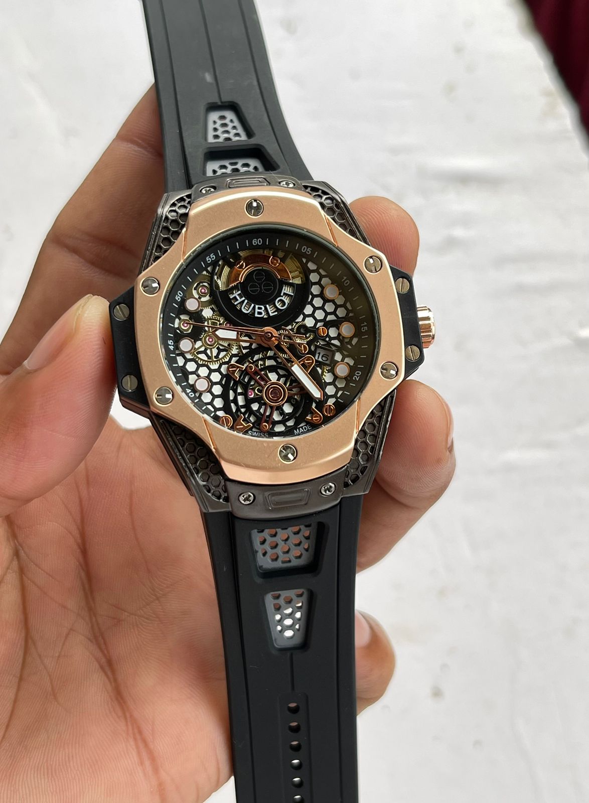 Black Rose Gold Watch