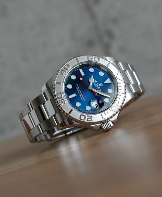 Silver Blue Automatic Watch