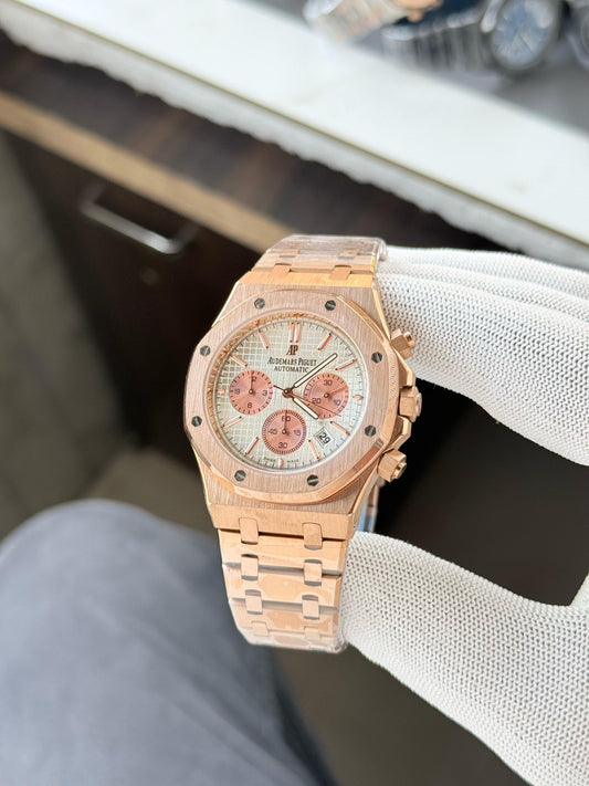 RoseGold White Chronograph Collection