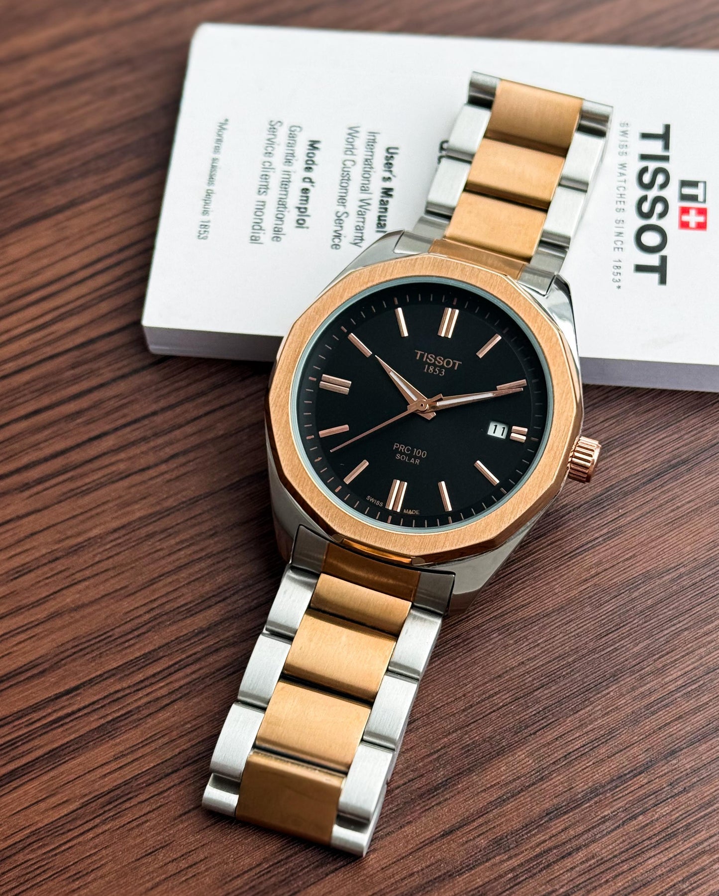 RoseGold Black Automatic Watch