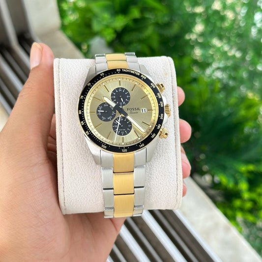 Silver Gold Black Ultra Premium Chronograph Watch