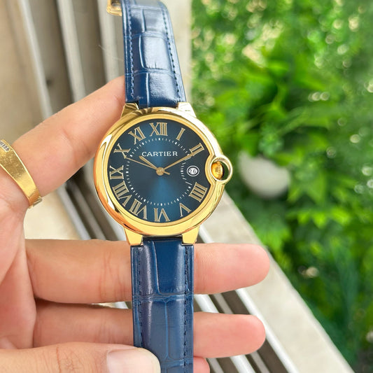 Blue Gold Premium Leather Watch
