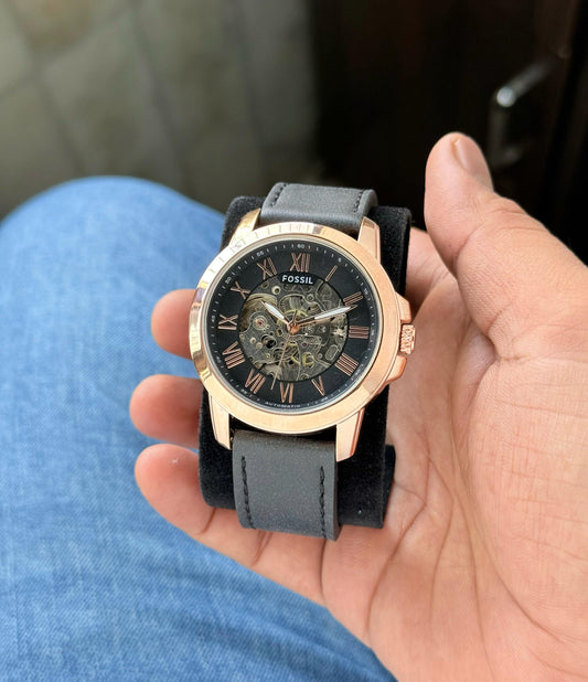 Black RoseGold Automatic Watch