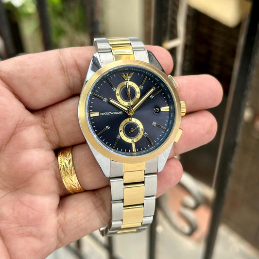 Silver Gold Metal Watch