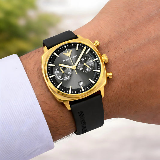 Black Gold Fibre Watch