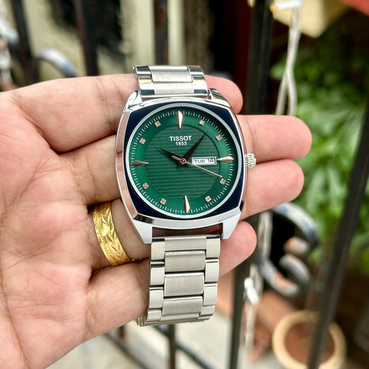 Silver Green DayDate Watch