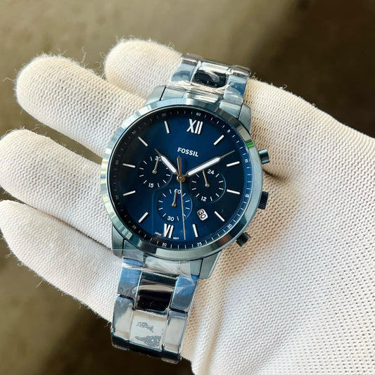 Blue Chronograph Watch