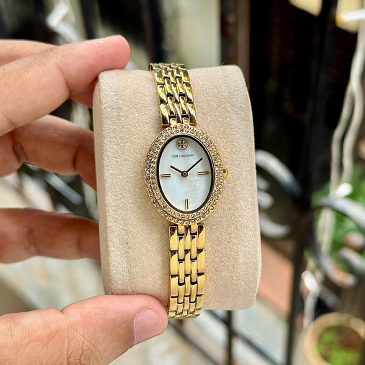 Gold White Diamond Ultra Premium Women’s Watch