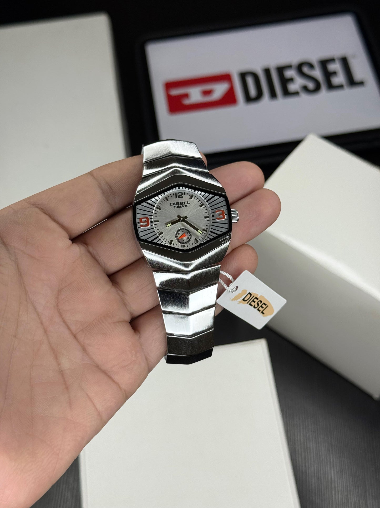 Full Silver Metal Watch