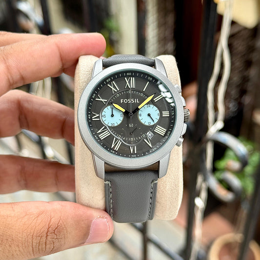 Grey Blue Chronograph Watch