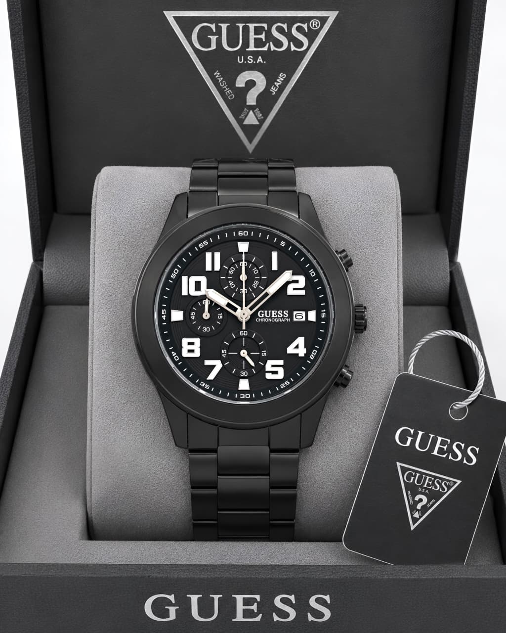 All Black Chronograph Watch