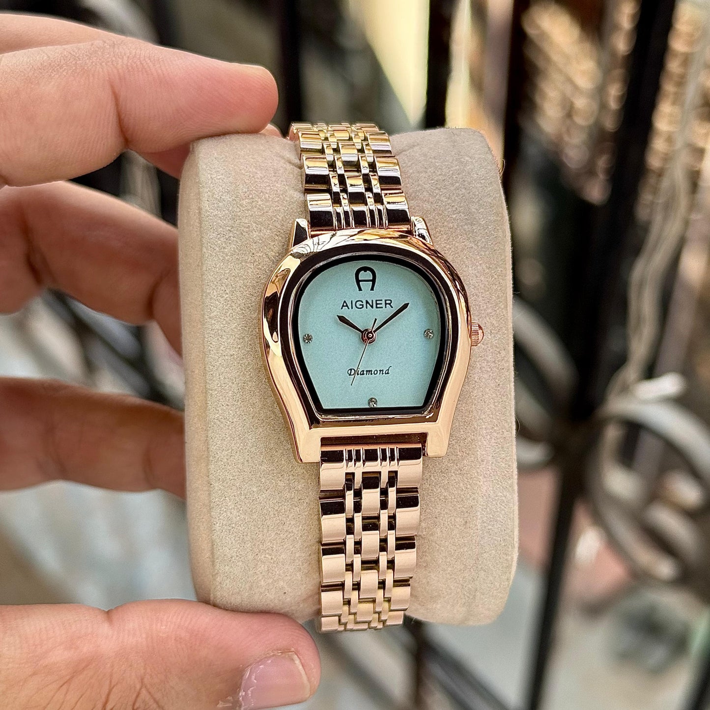 RoseGold Blue Women's Watch