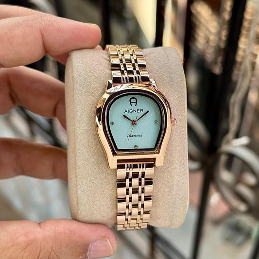 RoseGold Blue Women's Watch