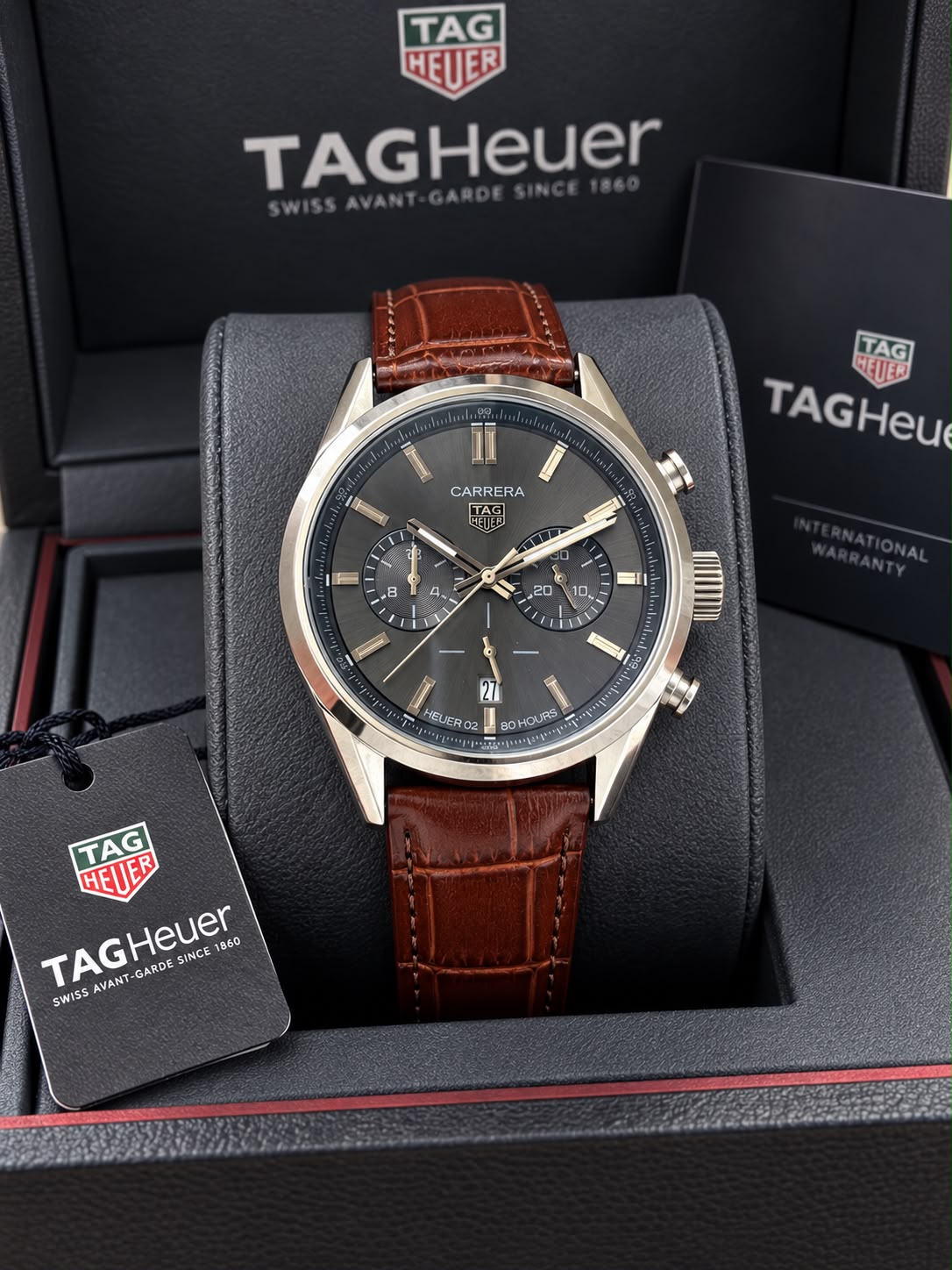 Brown Grey Chronograph Ultra Premium Watch