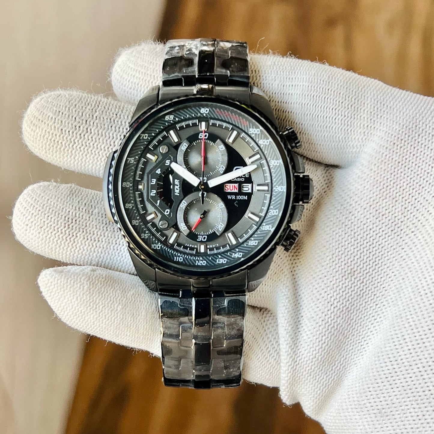Black Chronograph Watch