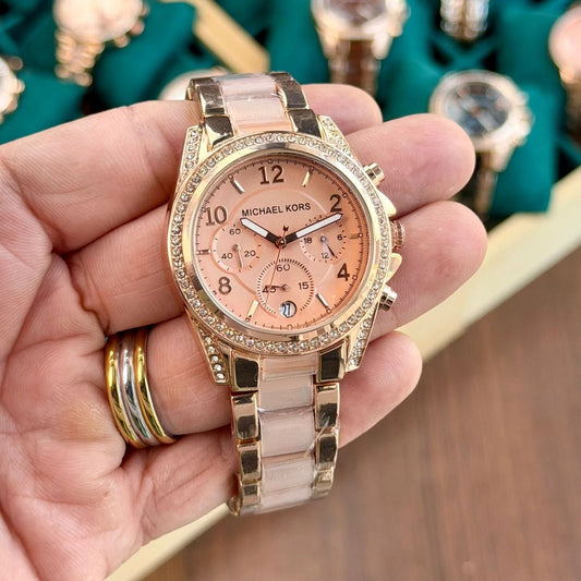 Rose Gold Women's Chronograph Watch