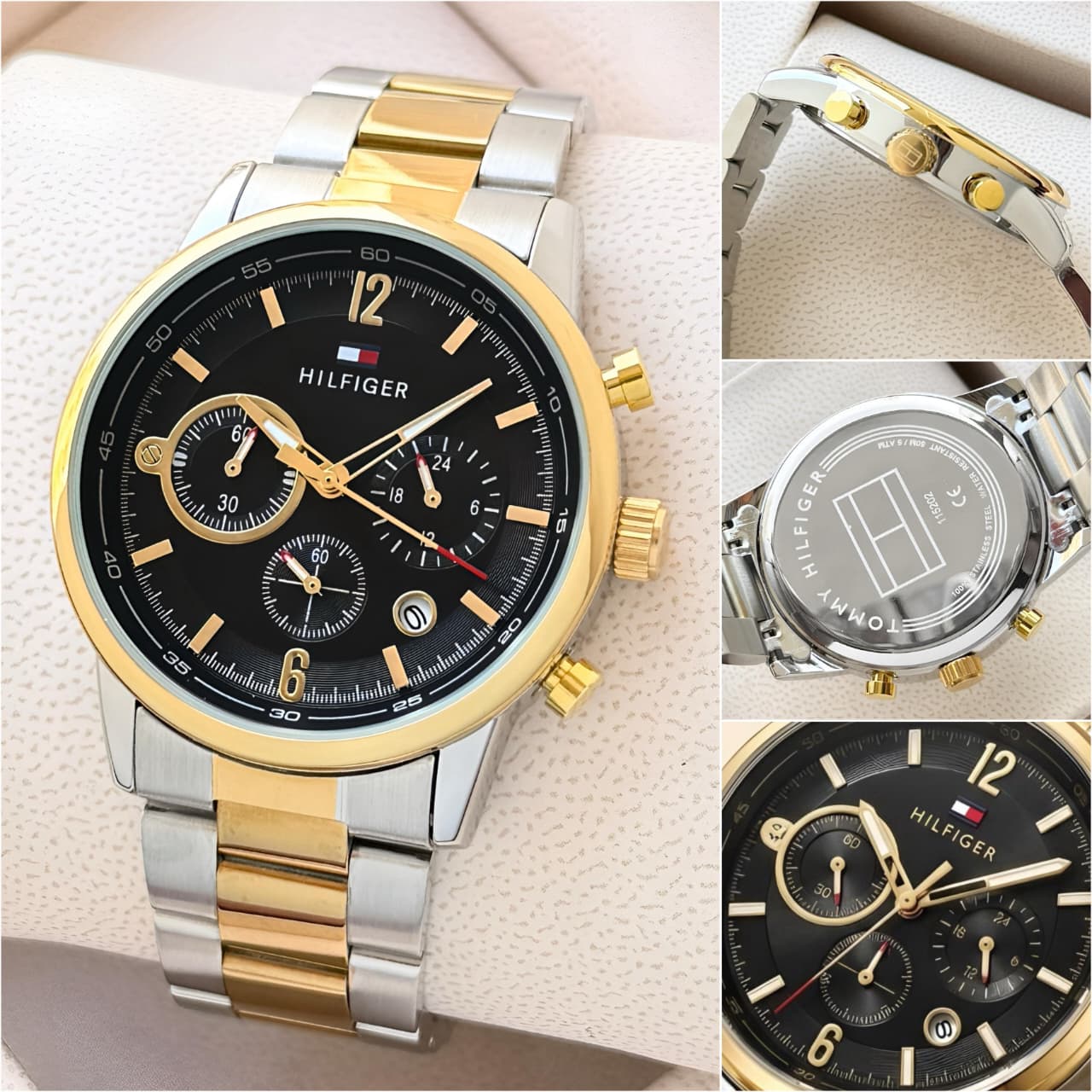 Silver Gold Metal Watch