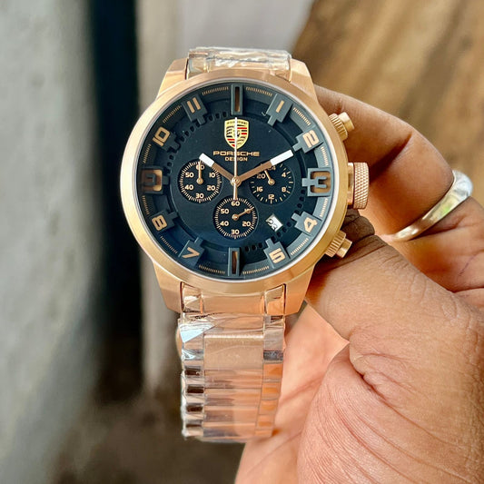 RoseGold Black Ultra Premium Watch